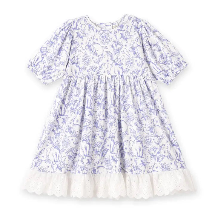 Bunny Toile Bamboo Dress