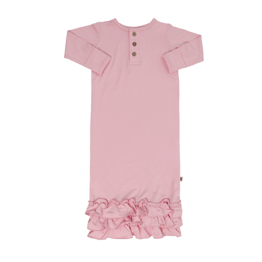 Candy Pink Ruffle Gown