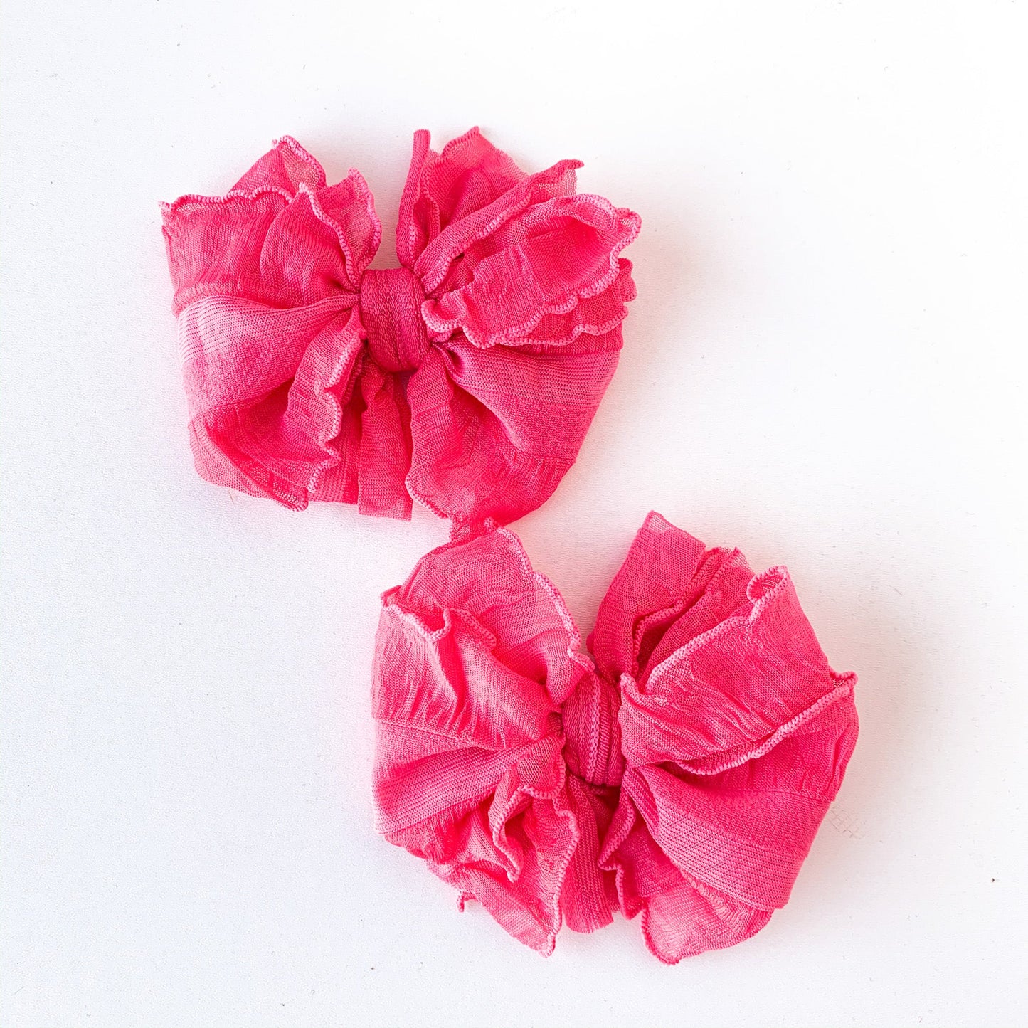 Candy Pink | Ruffled Hair Clip