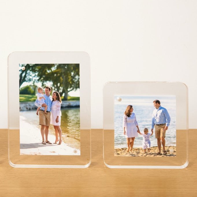 Clear Acrylic 4" x 4" Flip Frame