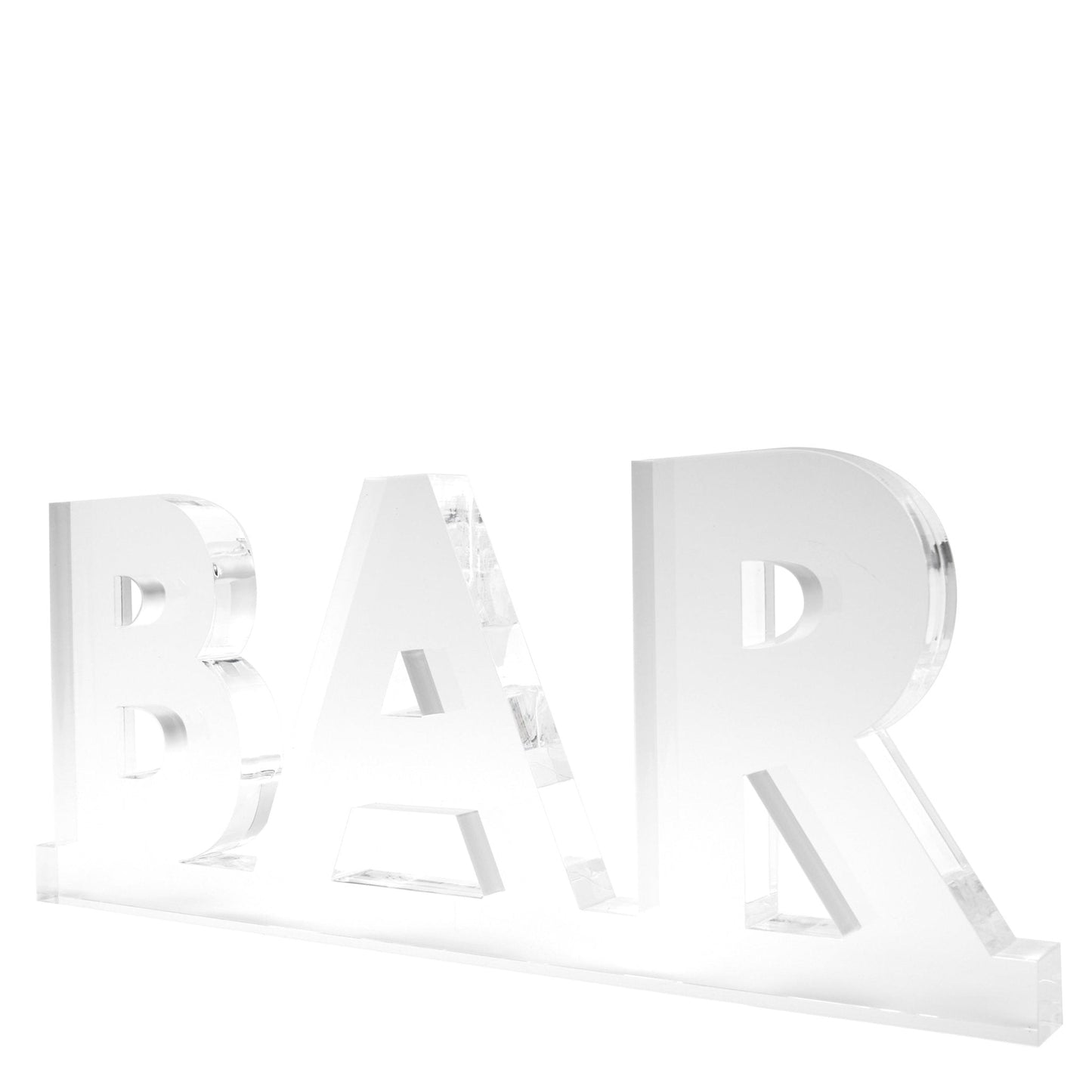 Clear Acrylic Bar on Bar Stand Alone