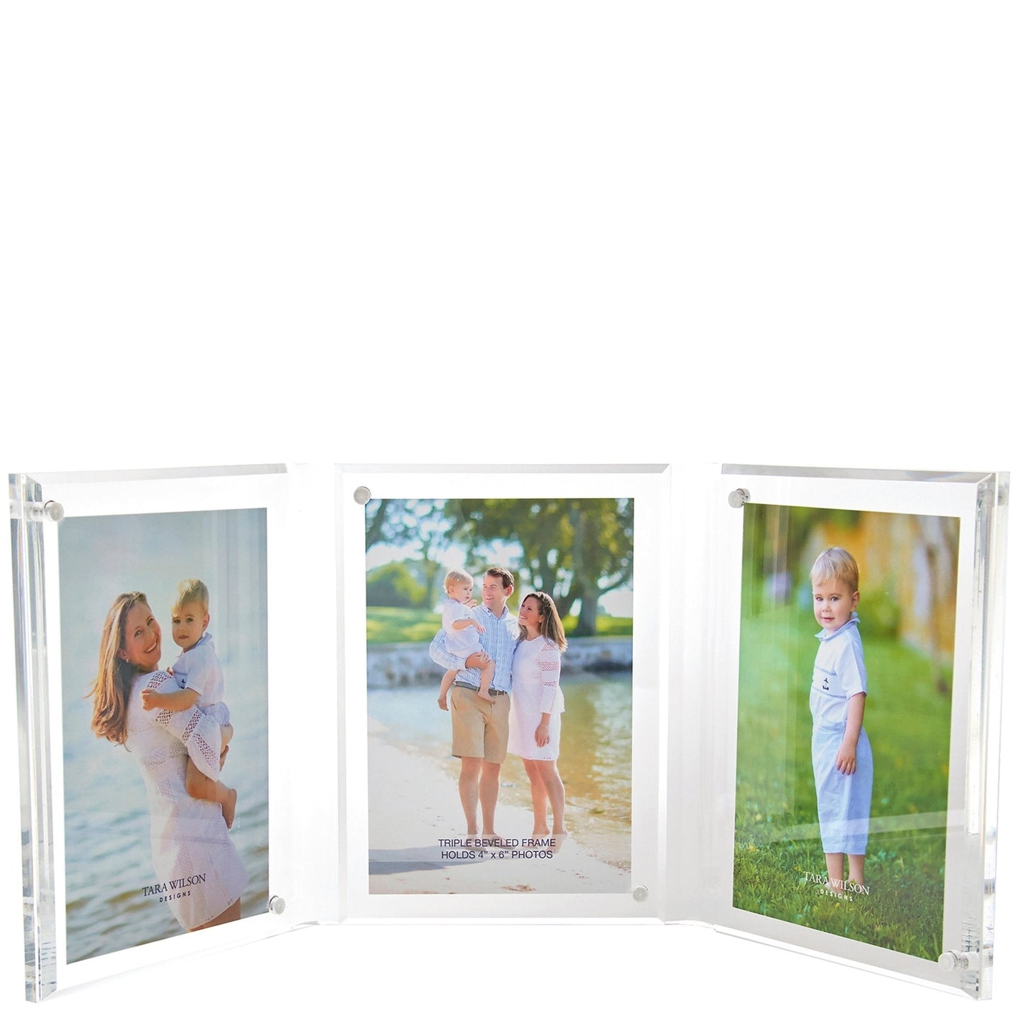 Clear Acrylic Large Triple Bevel Frame