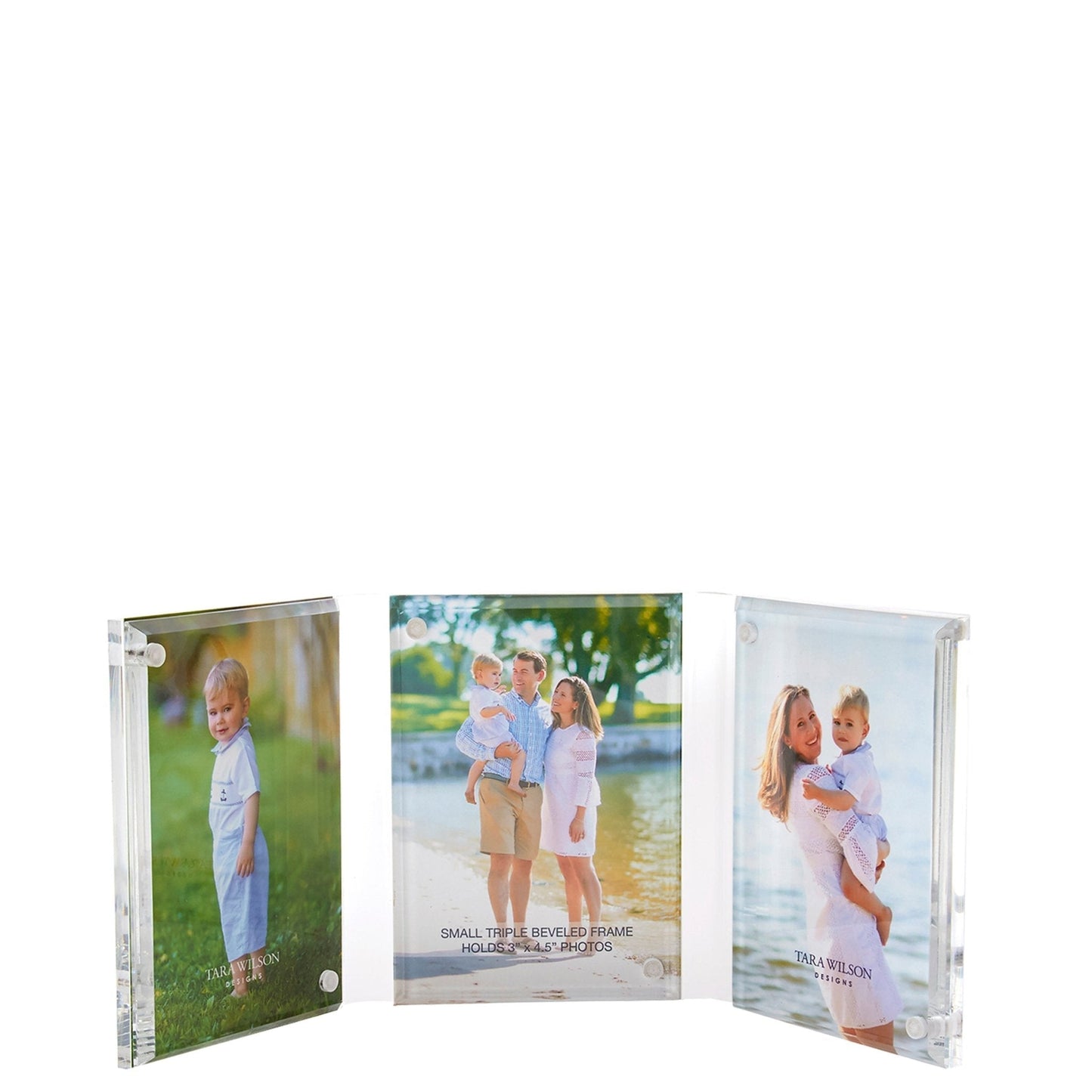 Clear Acrylic Small Triple Bevel Frame