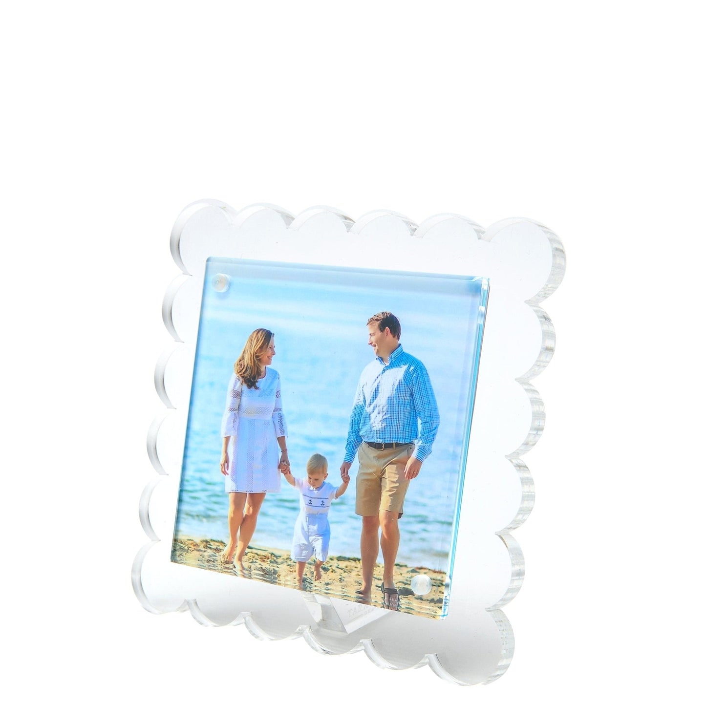 Clear Acrylic Square Scallop Frame