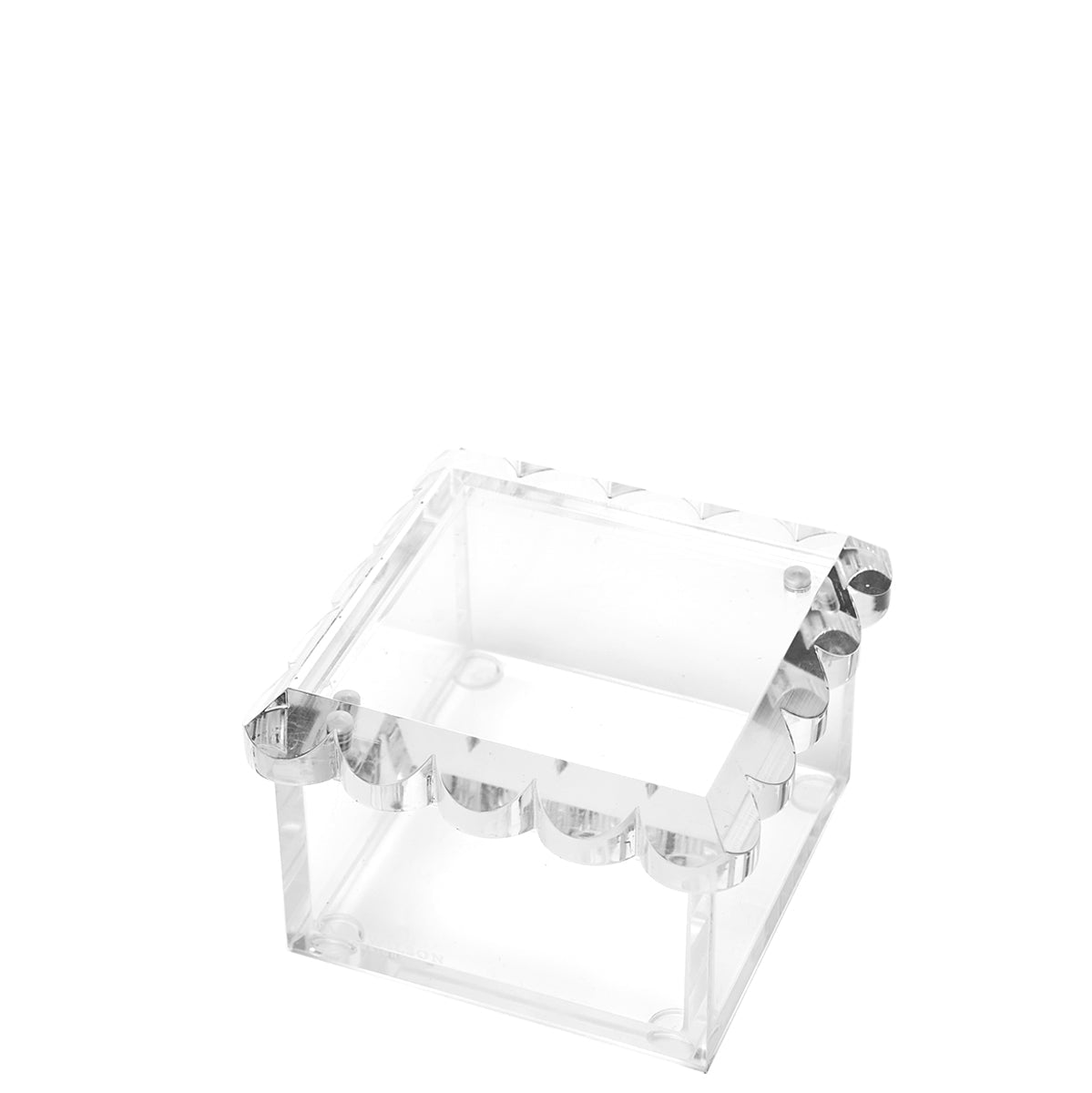 Clear Square Scallop Photo Box