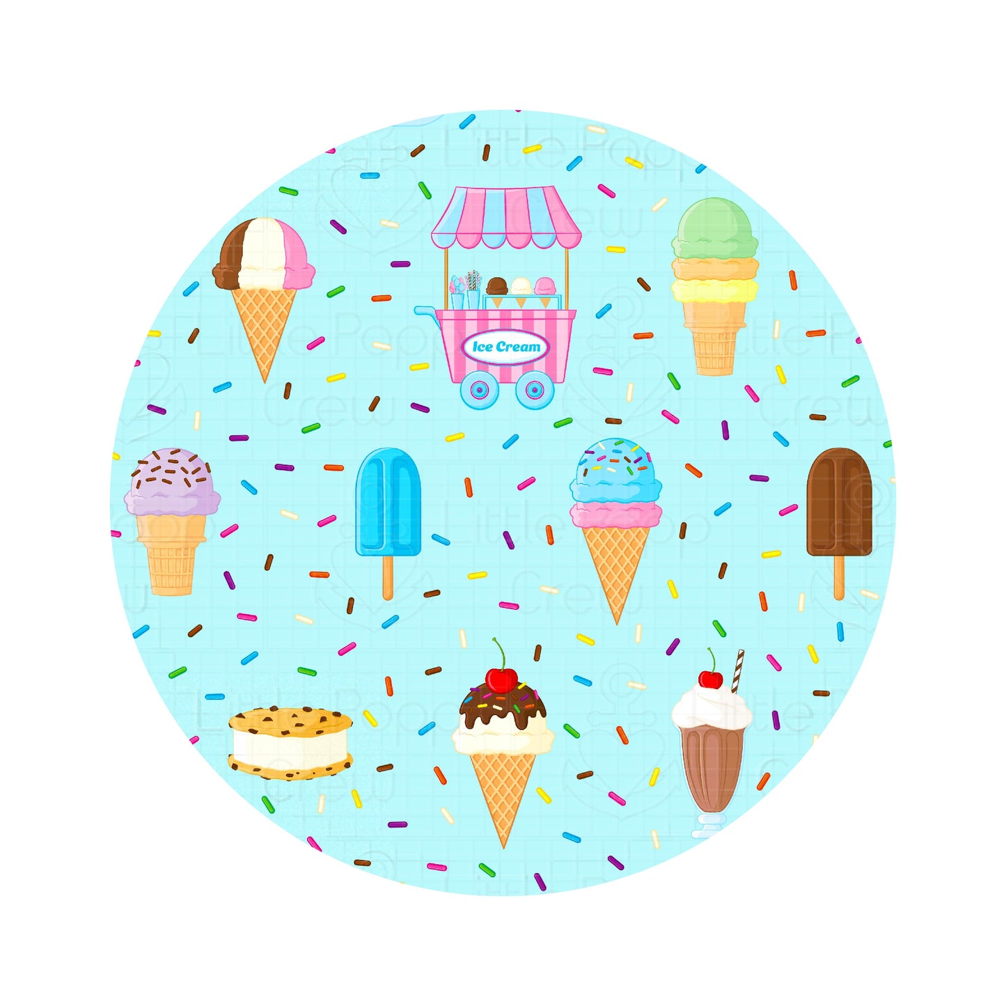 Cotton Candy Ice Cream | Bamboo Shorty Zipper Romper - Baby, Infant & Toddler