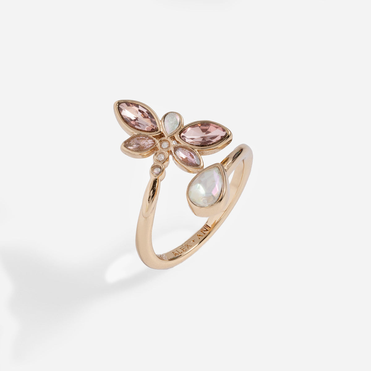 Crystal Dragonfly Ring