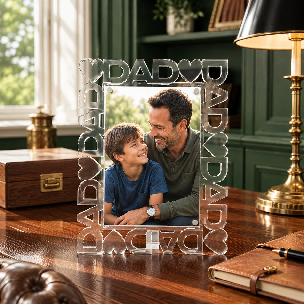 Heart Dad Acrylic Word Frame