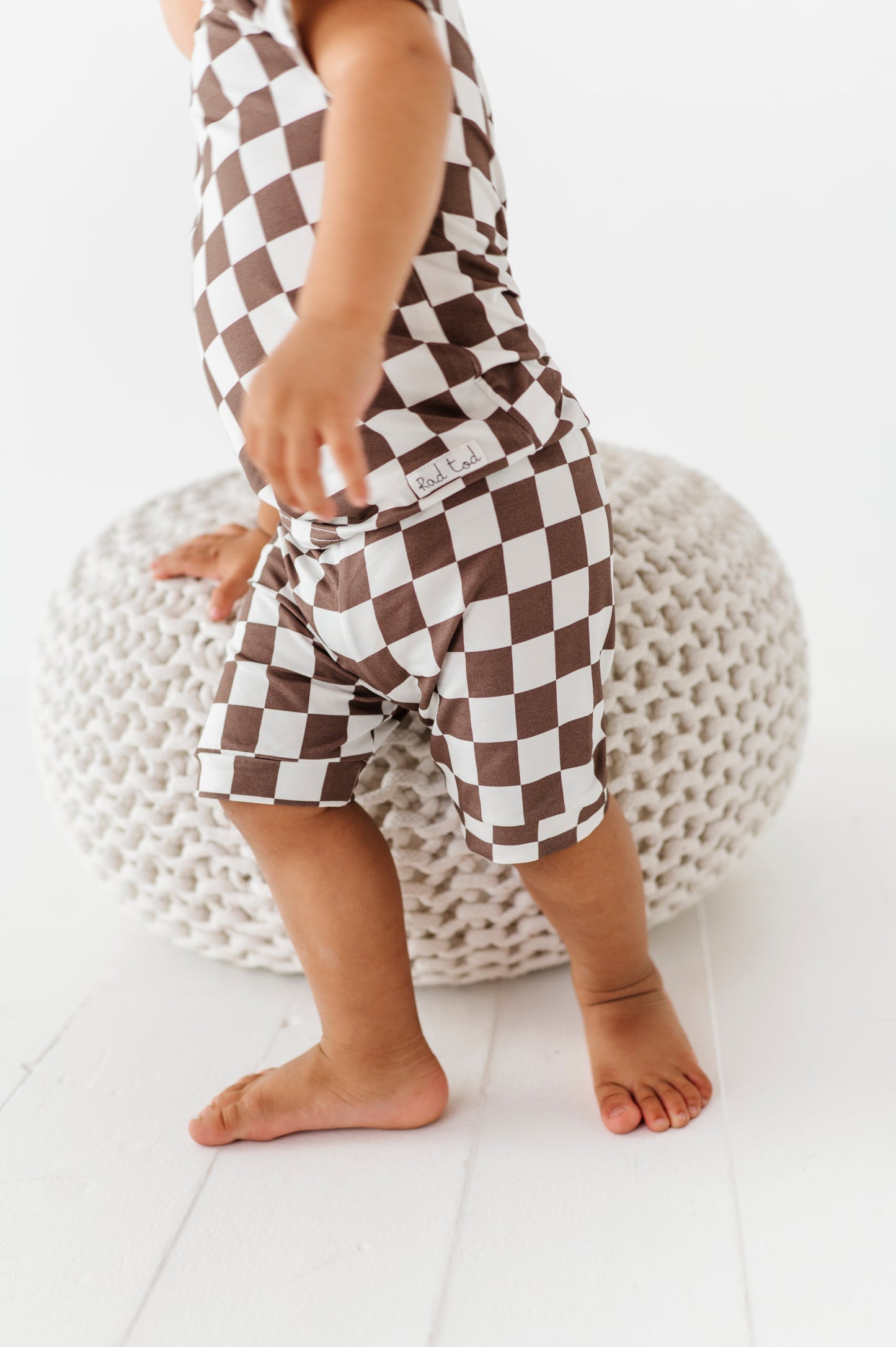 BAMBOO - BRONZE CHECKERED SHORT SLEEVE 2 PC