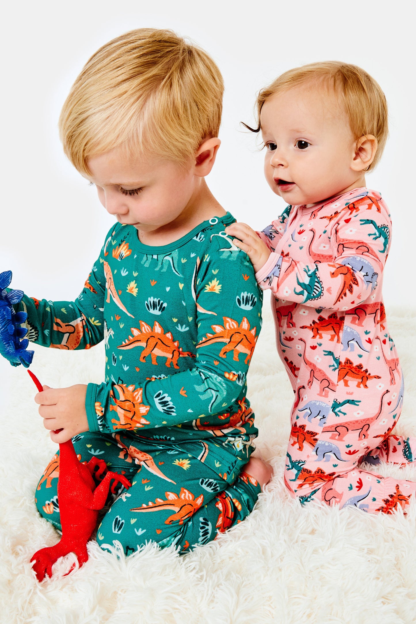 Long Sleeve Pajama Set - Dinosaur Jungle