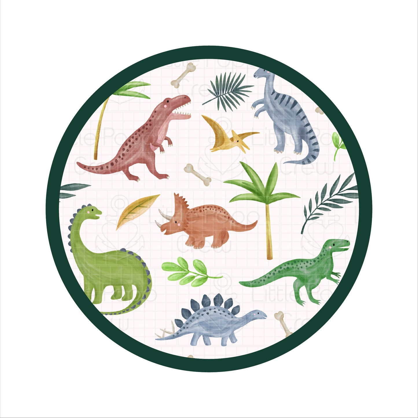 Dinosaur Land | Two-Piece Bamboo Short Sleeve Toddler & Kids Set