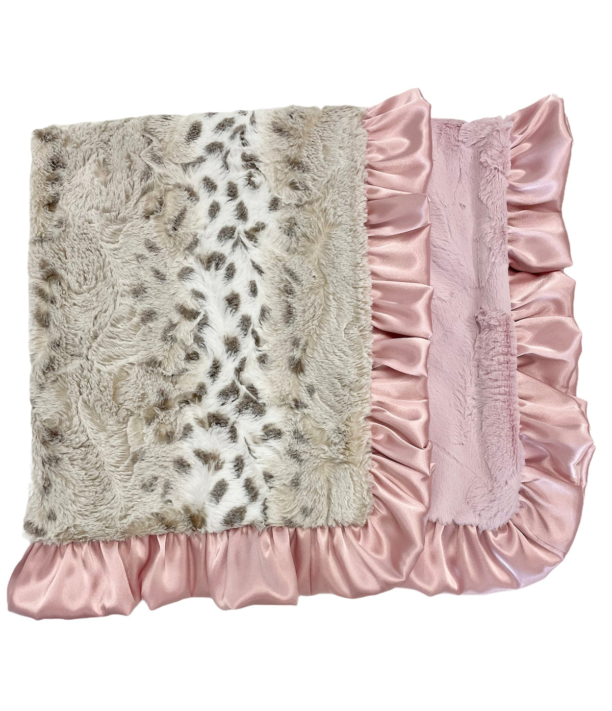 Dusty Pink Snowcat | Luxe Cuddle Blanket