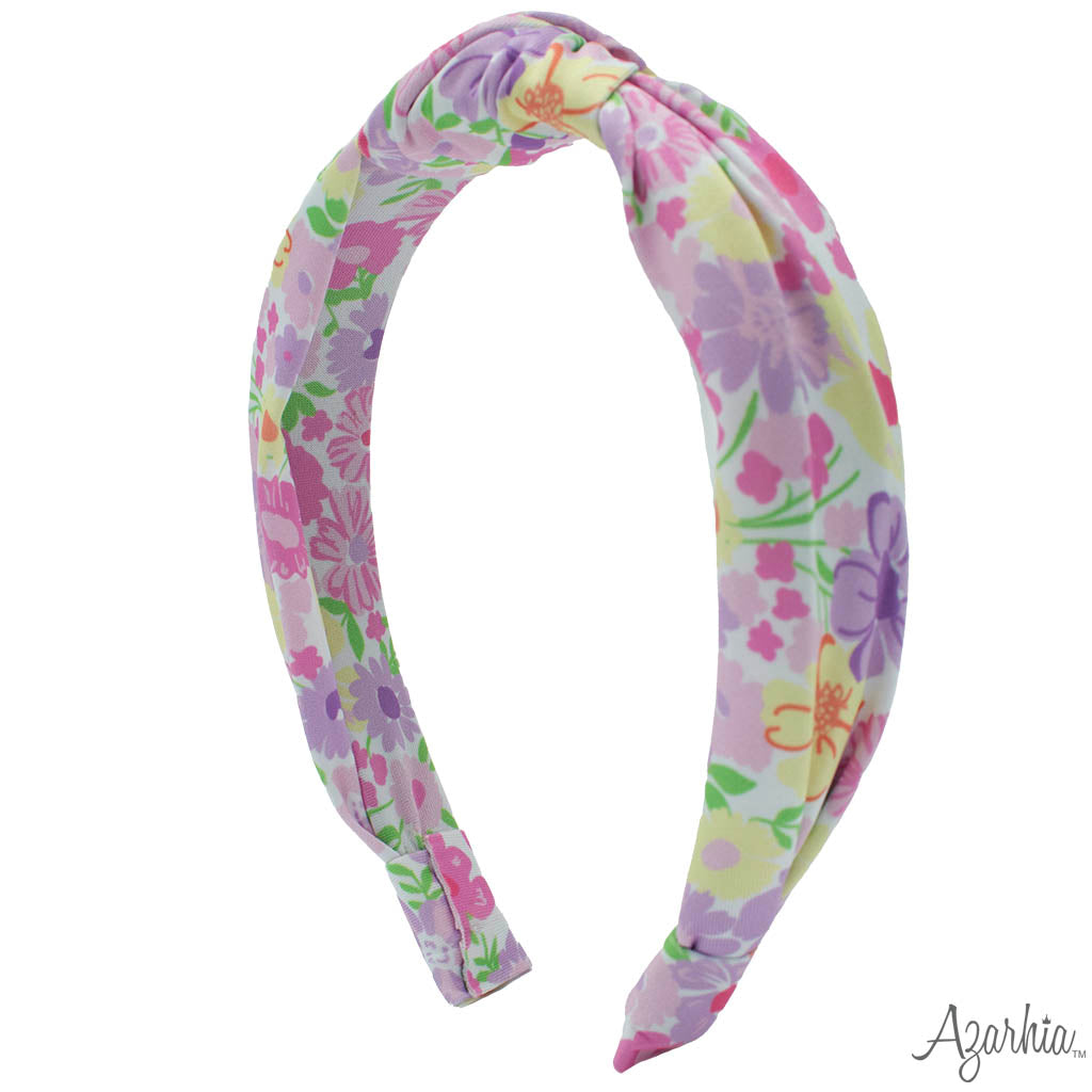 Fall Flowers Top Knot Headband