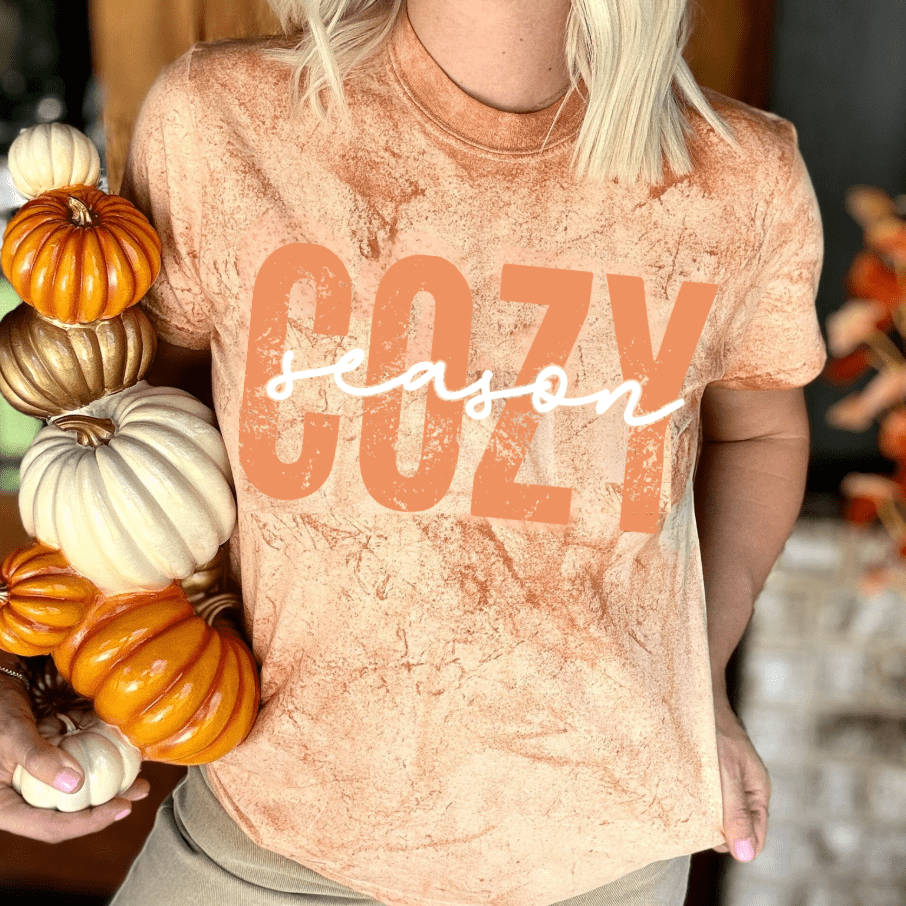 Distressed Cozy Season Graphic Tee