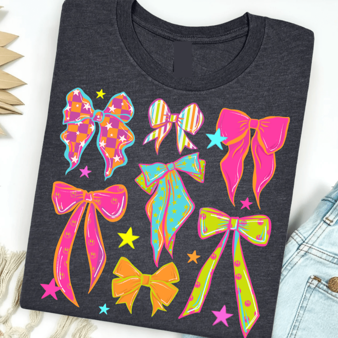 Neon Bows Graphic Tee