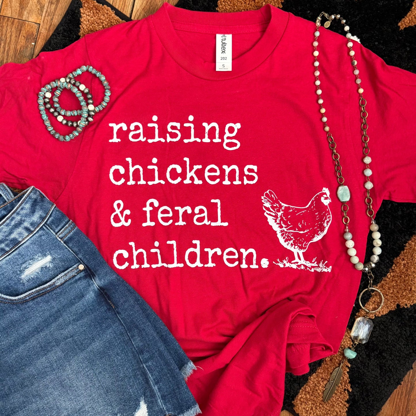 Raising Chickens & Feral Children Soft Graphic Tee