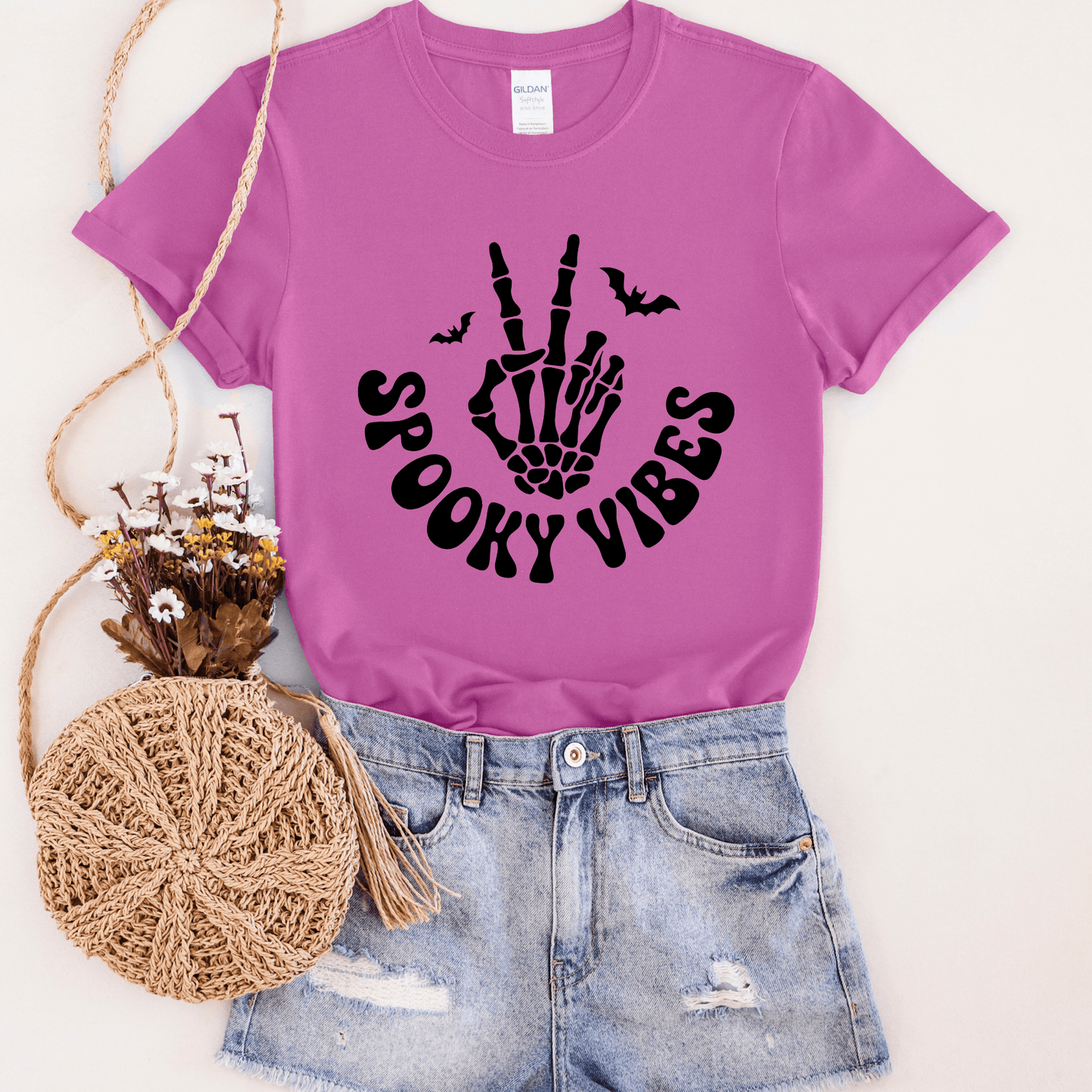 Spooky Vibes Peace Graphic Tee