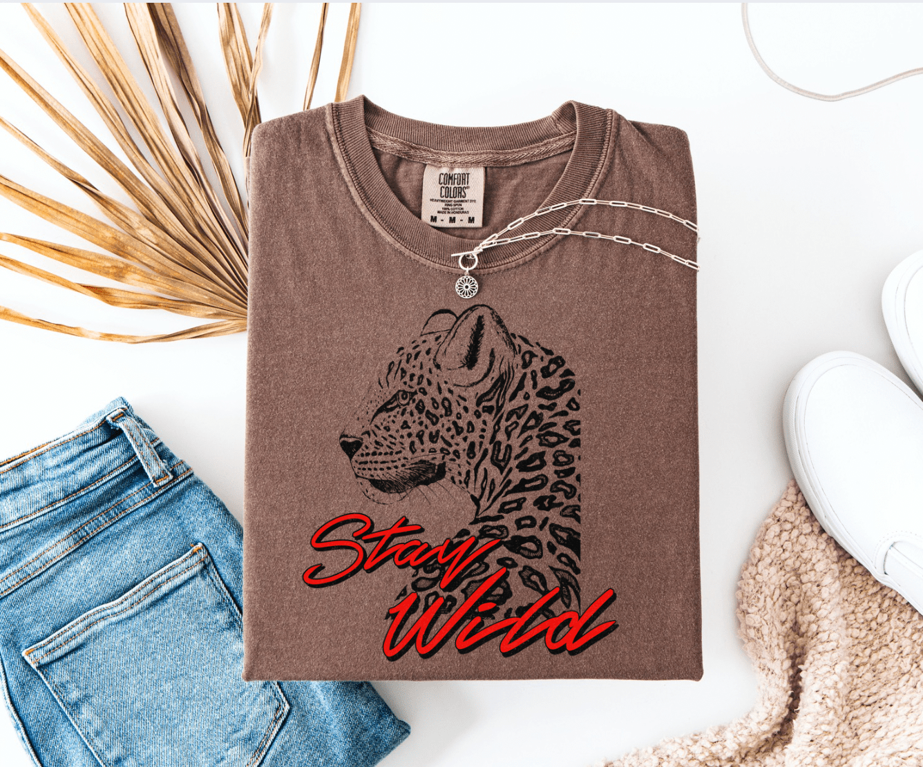 Stay Wild Cheetah Graphic Tee