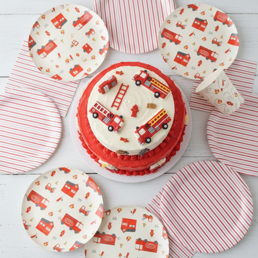 Firetruck Party Supplies in a Box