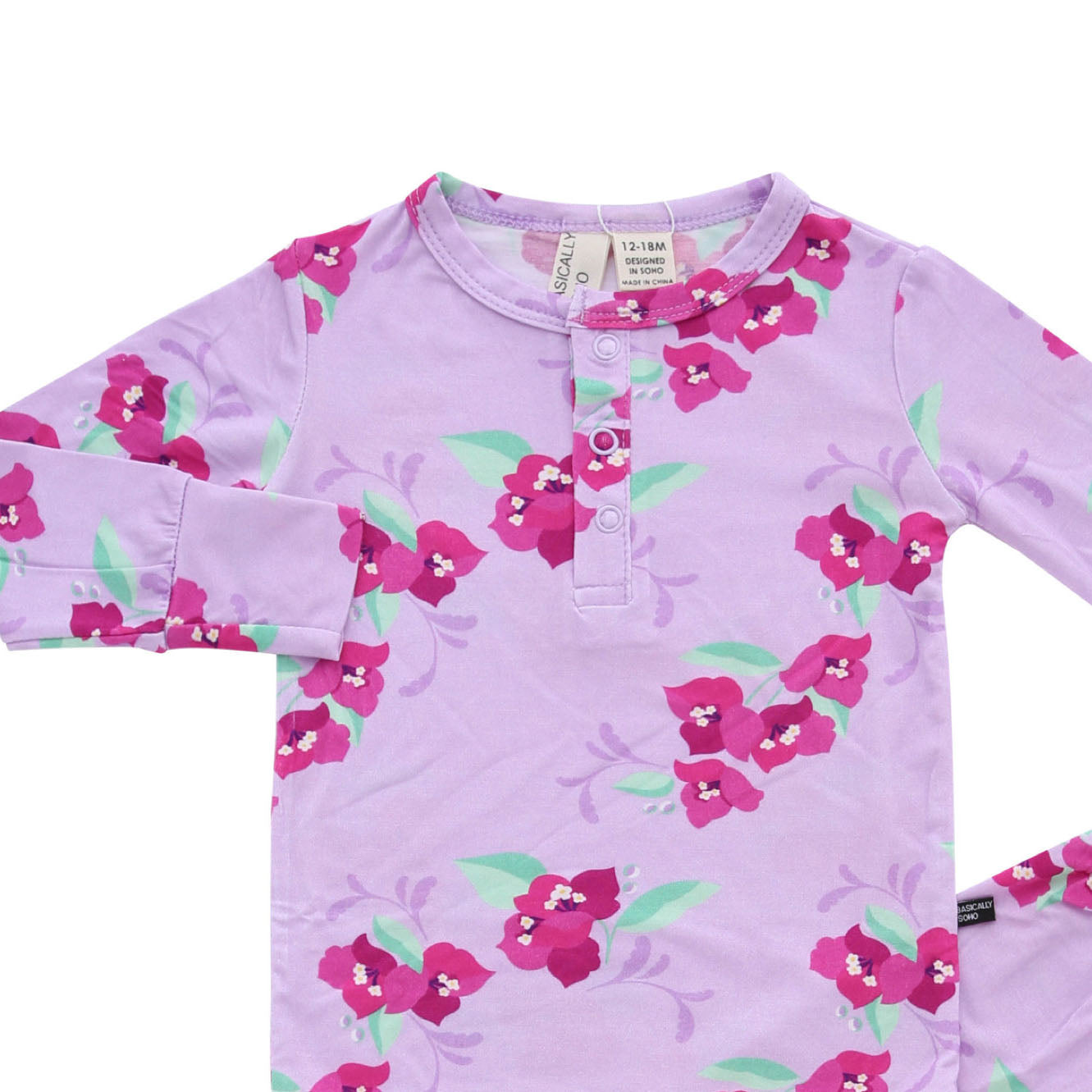 Amalfi Coast Pink Flower Two-Piece Set