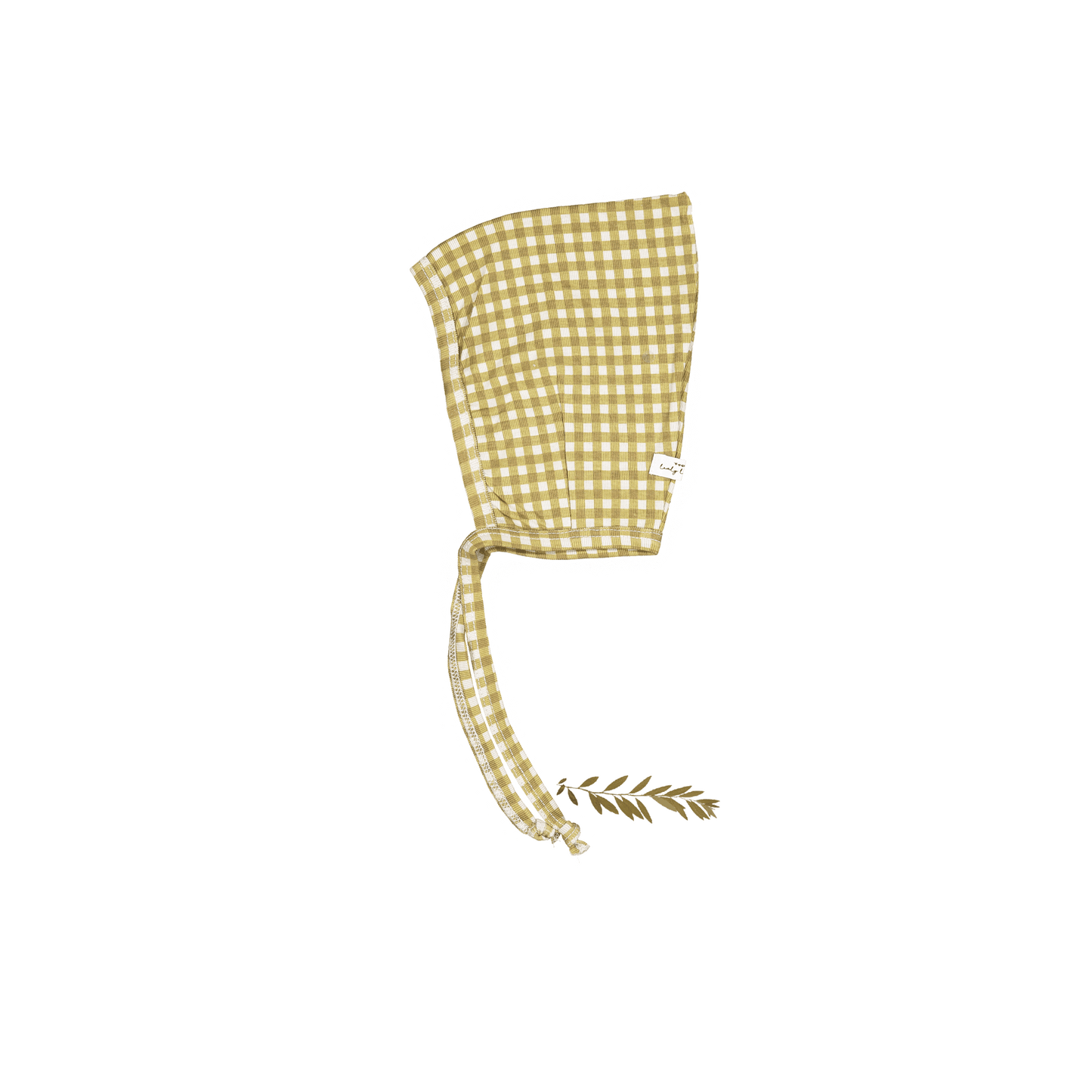 The Printed Pixie Bonnet - Golden Gingham