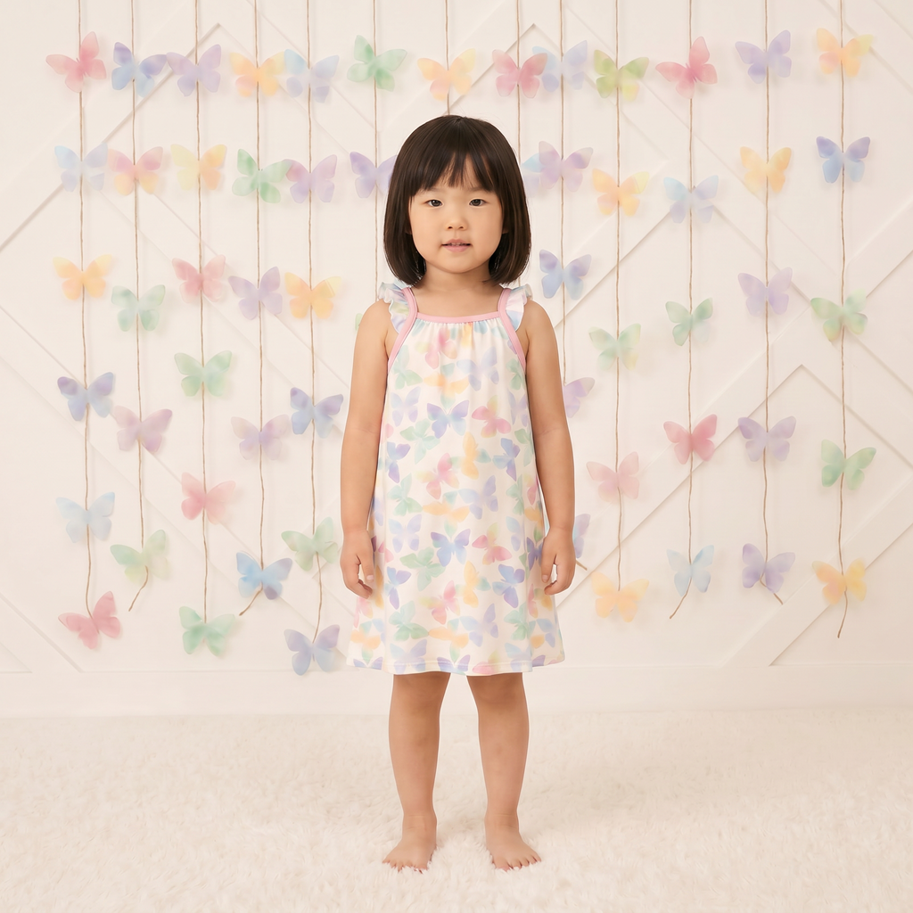 Grace Wings Flutter Sleeve Dress