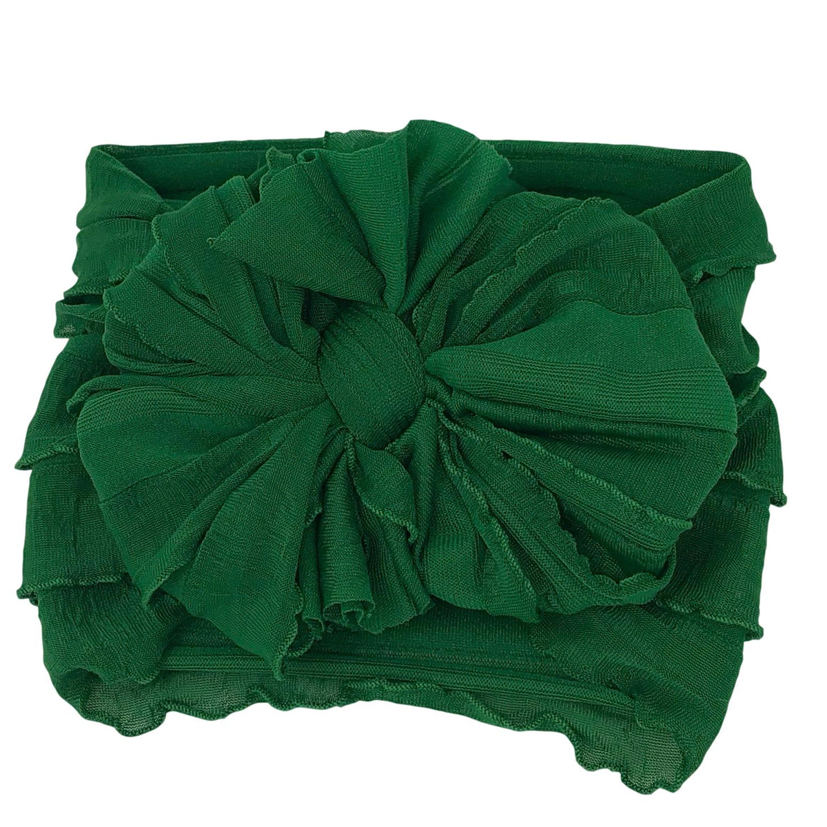 Green | Signature Ruffled Baby Headband