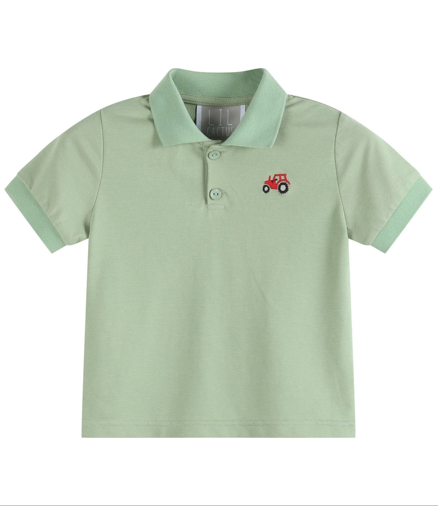 Green Tractor Golf Polo Shirt