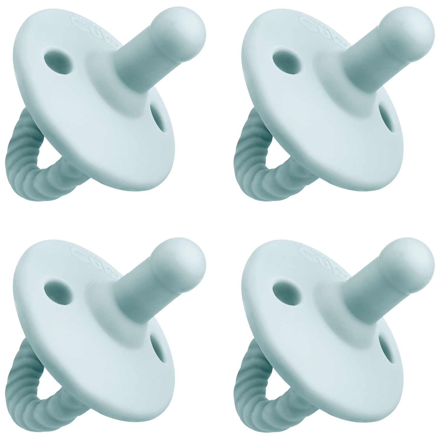 Pacifiers in Earth Green, 4 Pack