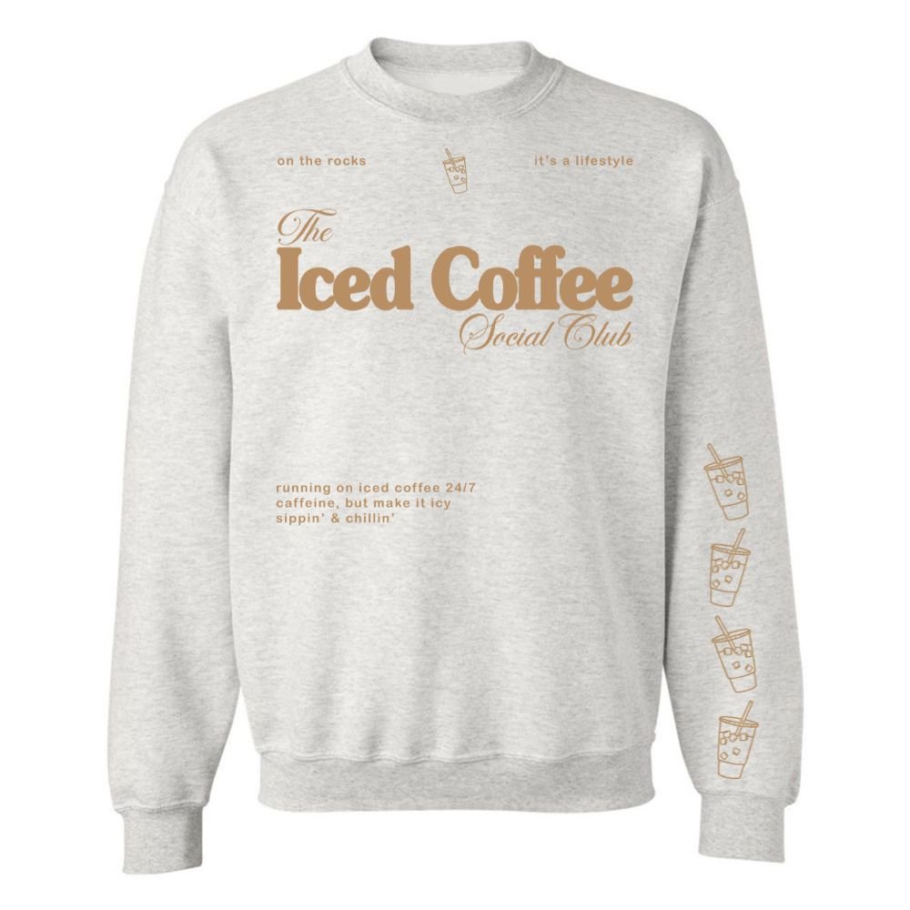 ‘Iced Coffee Social Club' Crewneck Sweatshirt