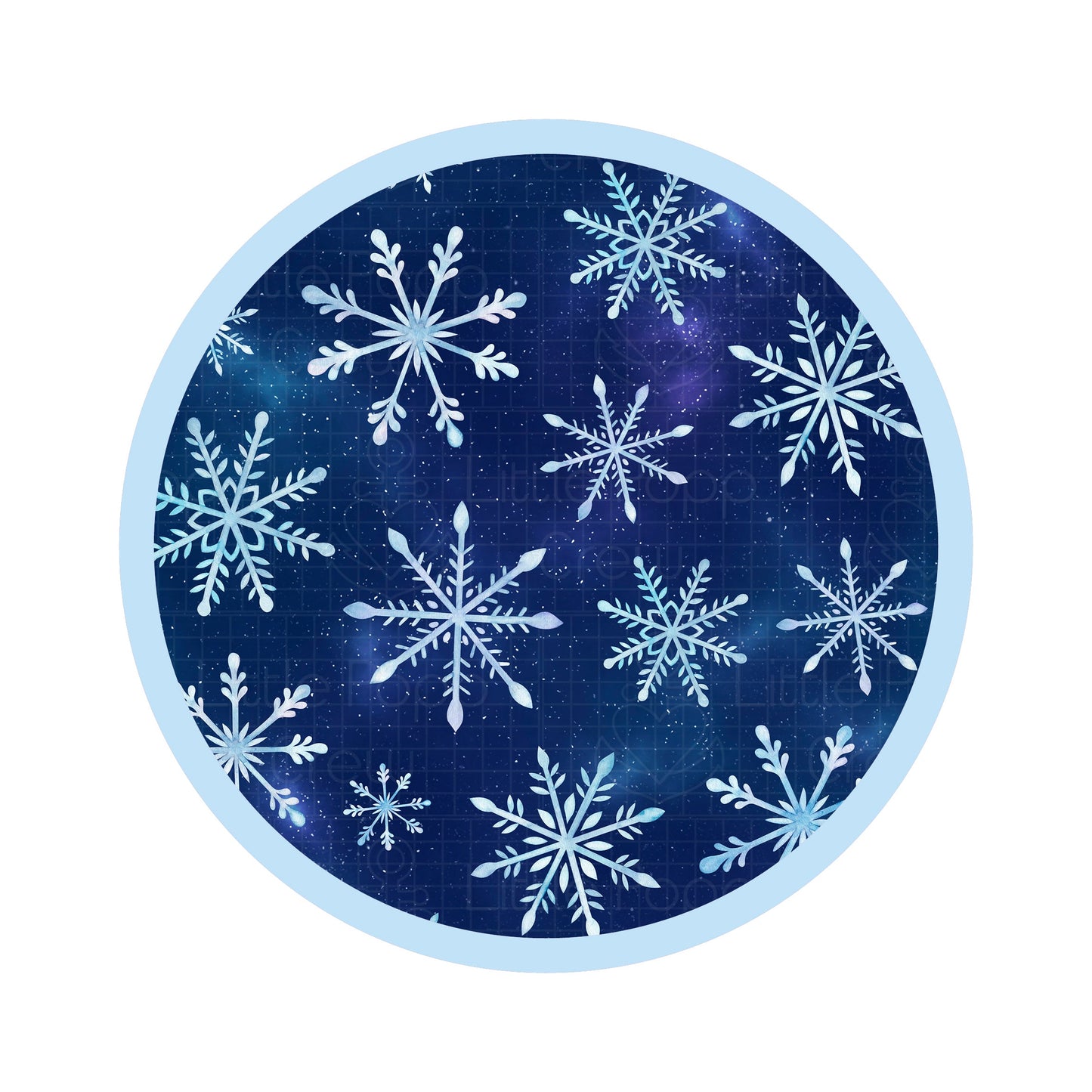 Icy Snowflakes | Bamboo Headband Bow