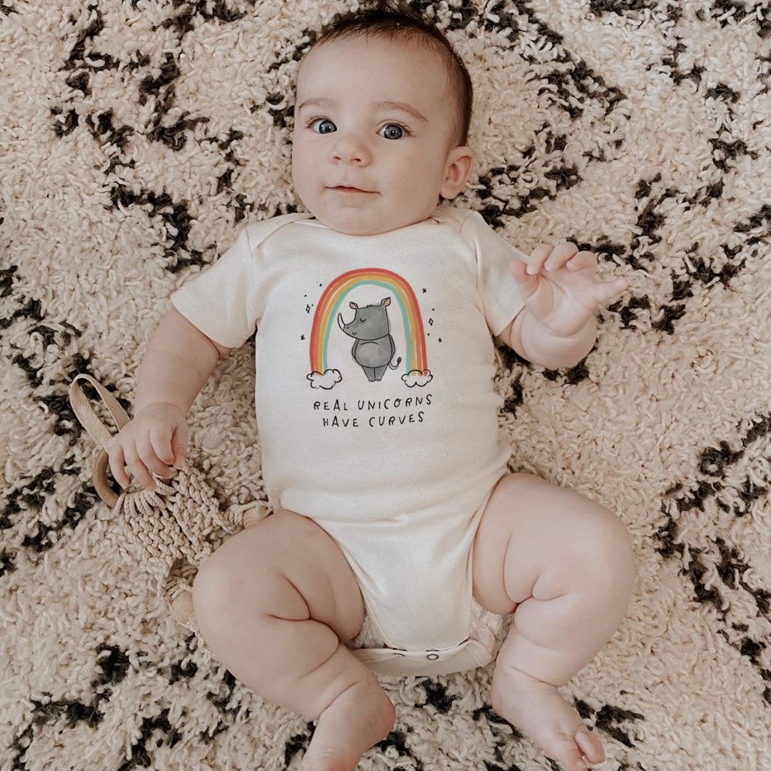 graphic bodysuit | unicorn curves