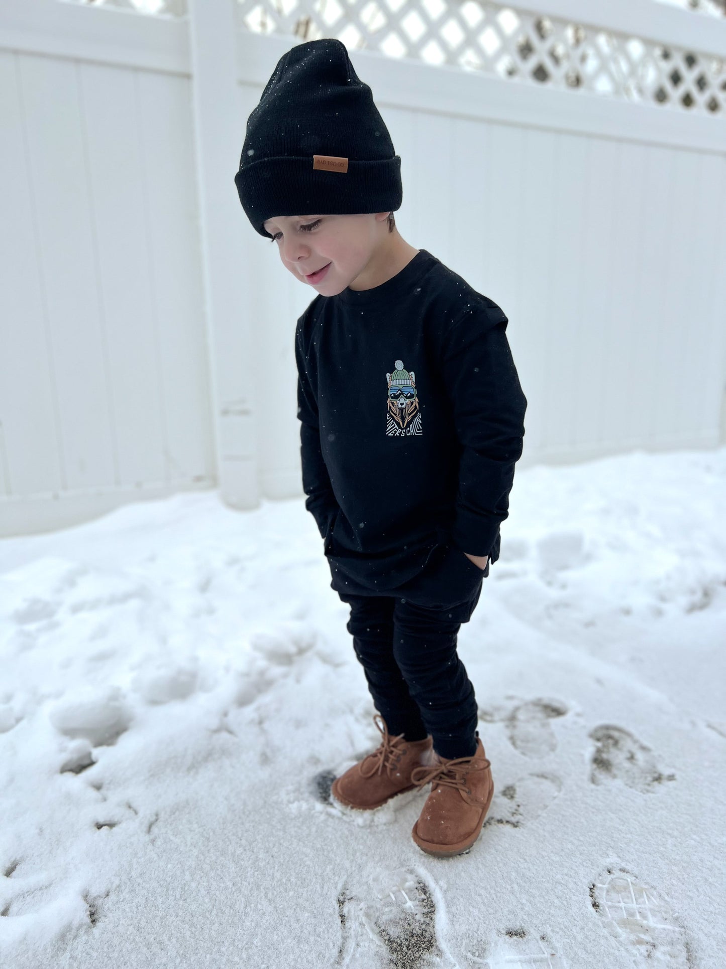 ORGANIC COTTON JOGGERS - ONYX