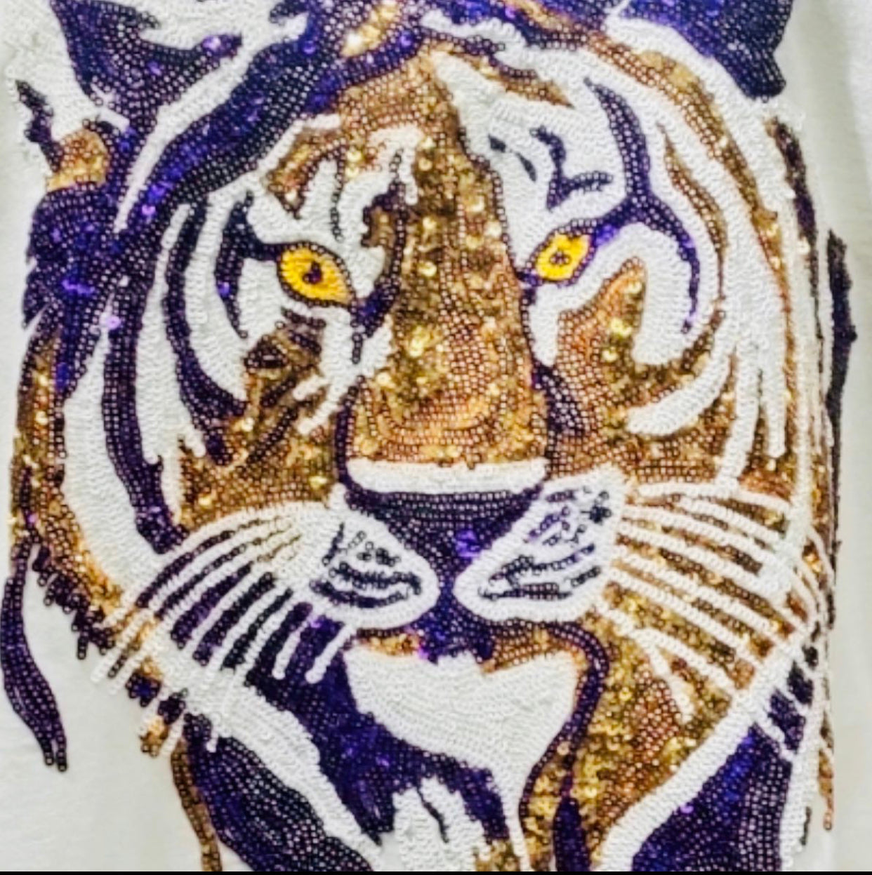 Tiger Face Long Sleeve Adult