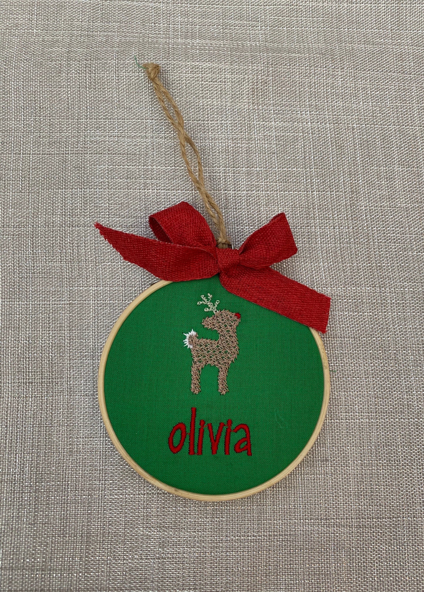 Reindeer Personalized ornament