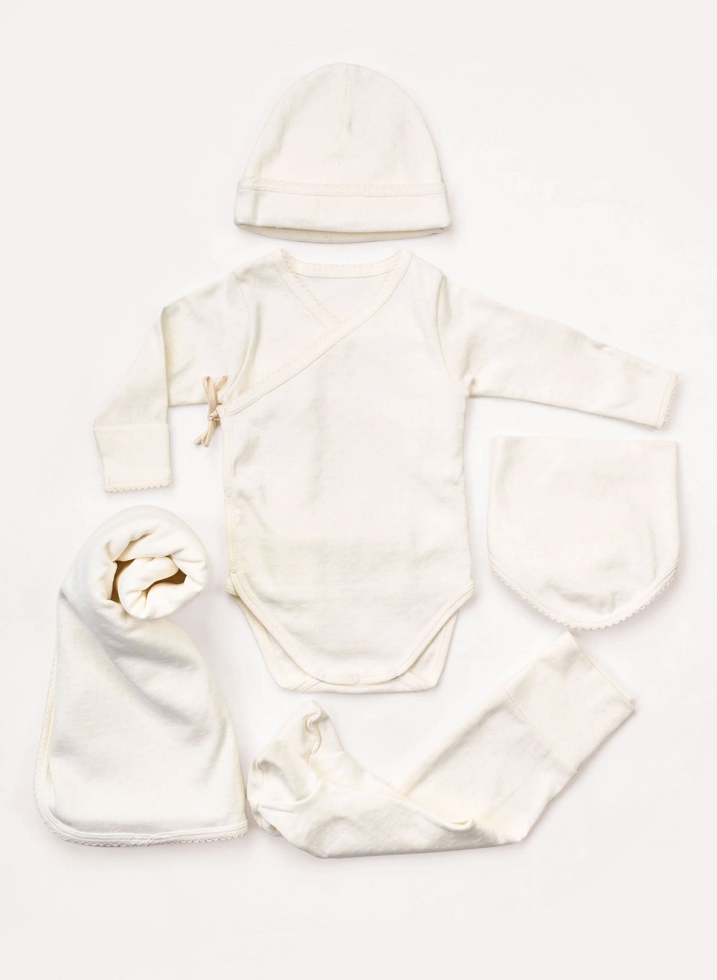 Welcome Baby Pointelle 5 Piece Set