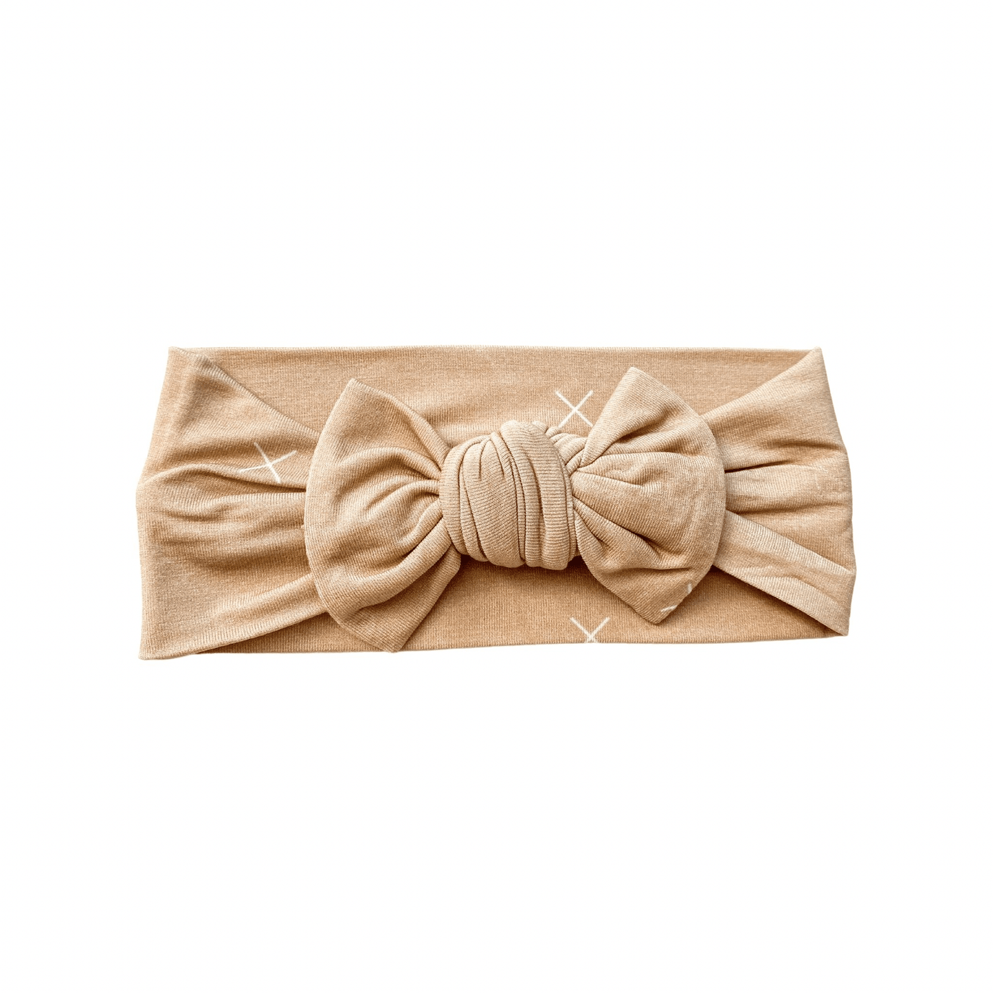 Knotted Headband - Beige X’s