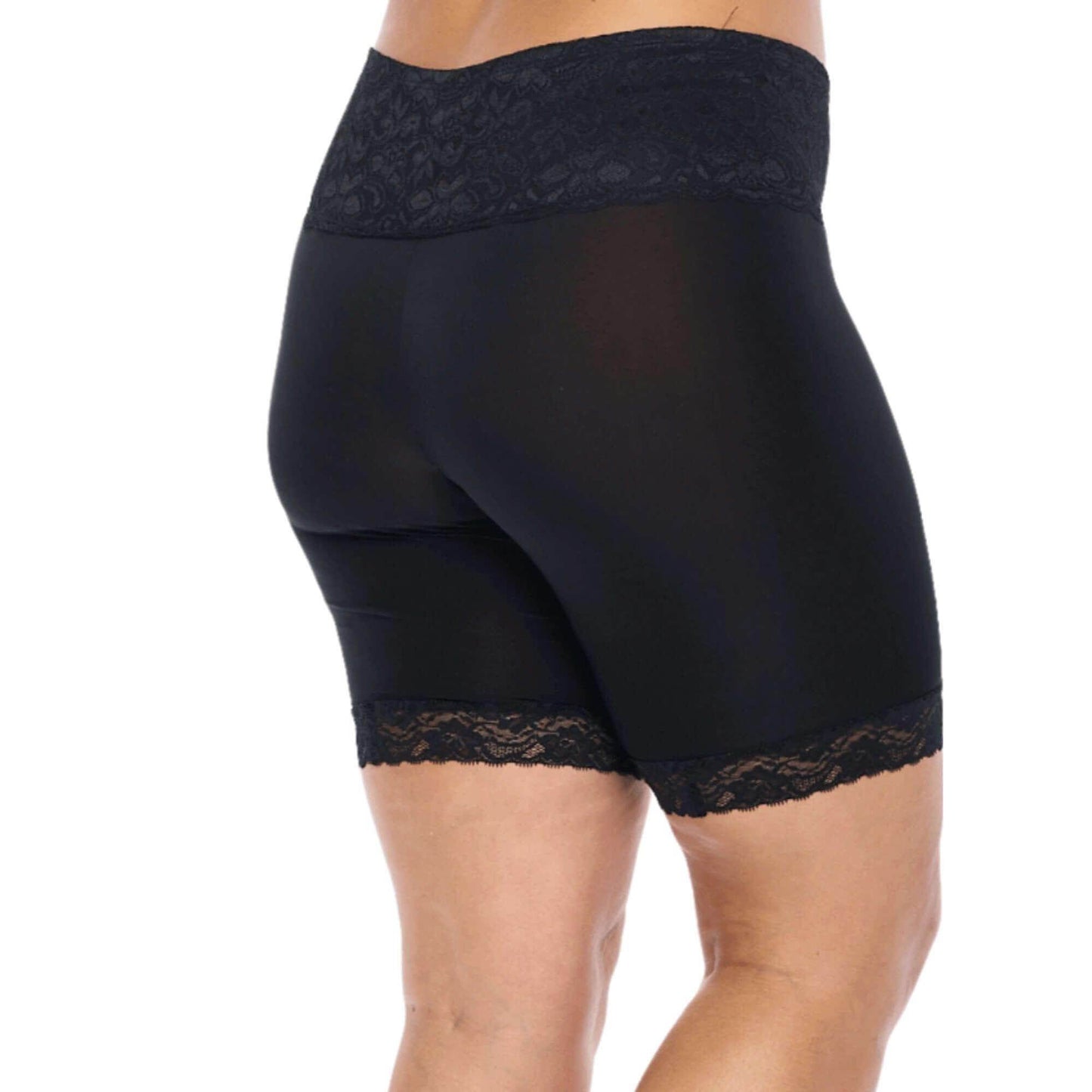 Signature Lace Shortlette Slipshort 9" | Black