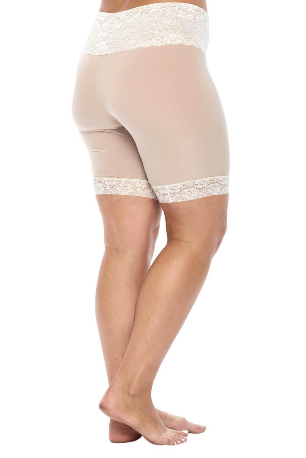 Signature Lace Shortlette Slipshort 9" | Ecru