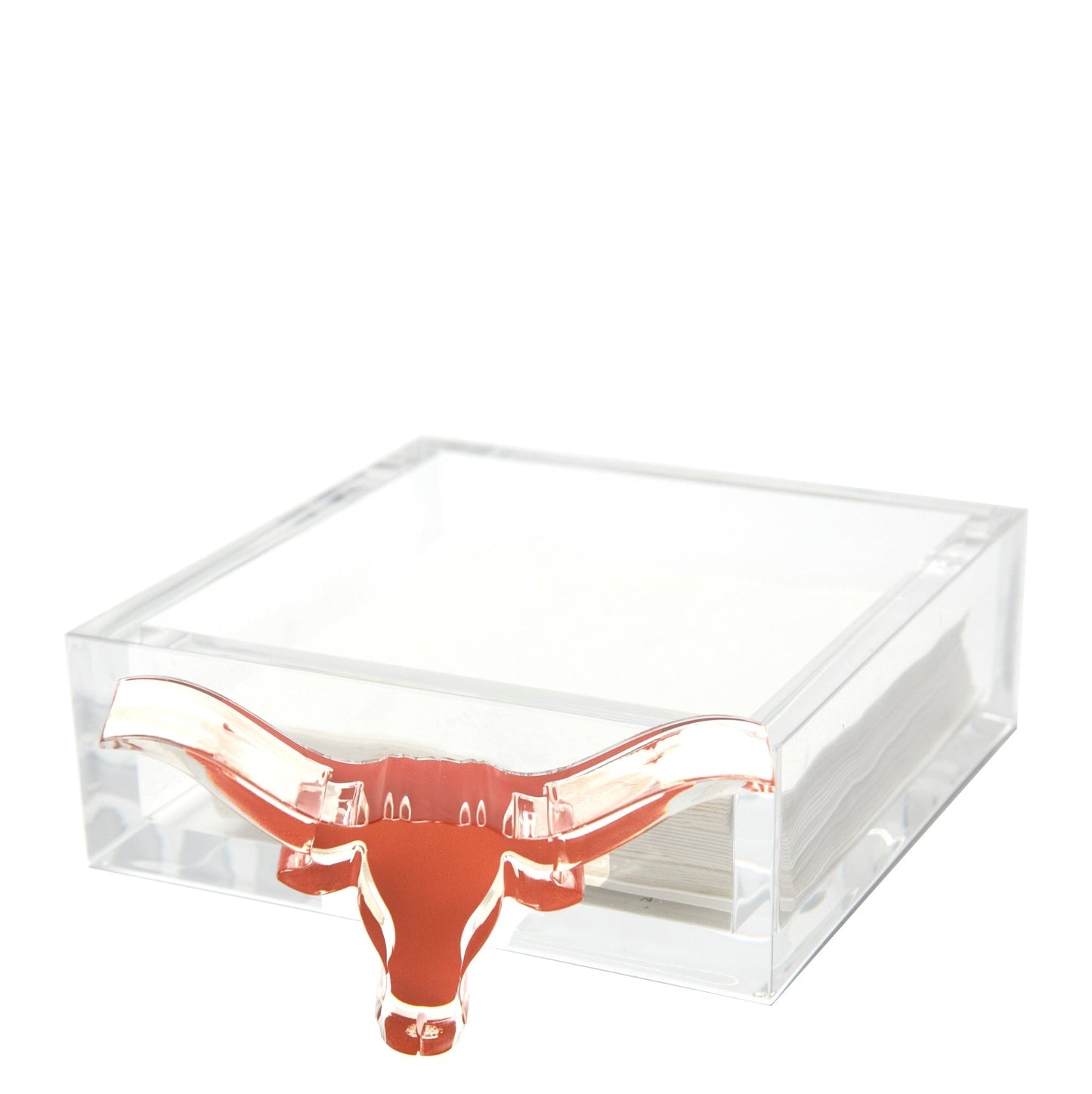 Longhorn Acrylic Cocktail Napkin Holder