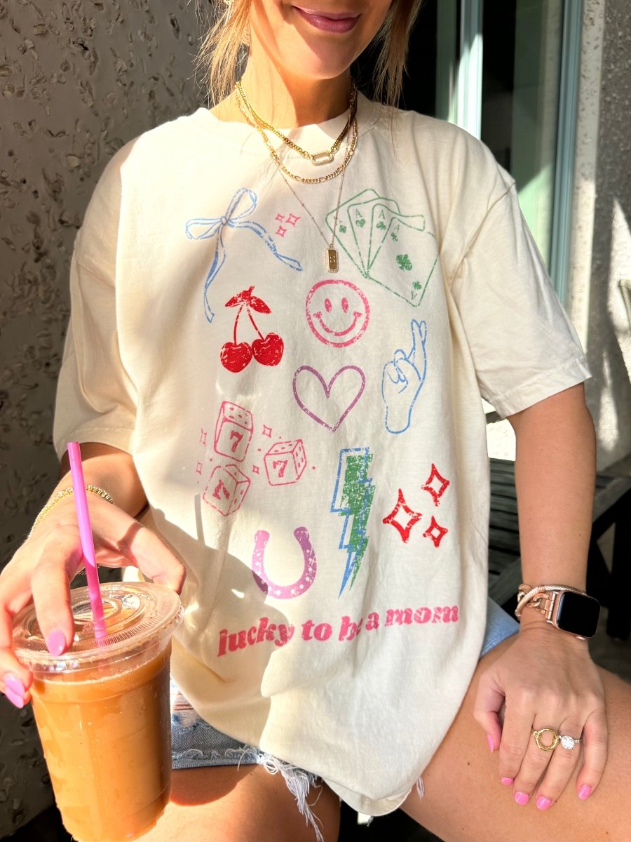 'Lucky Mom Dopamine Doodles' T-Shirt