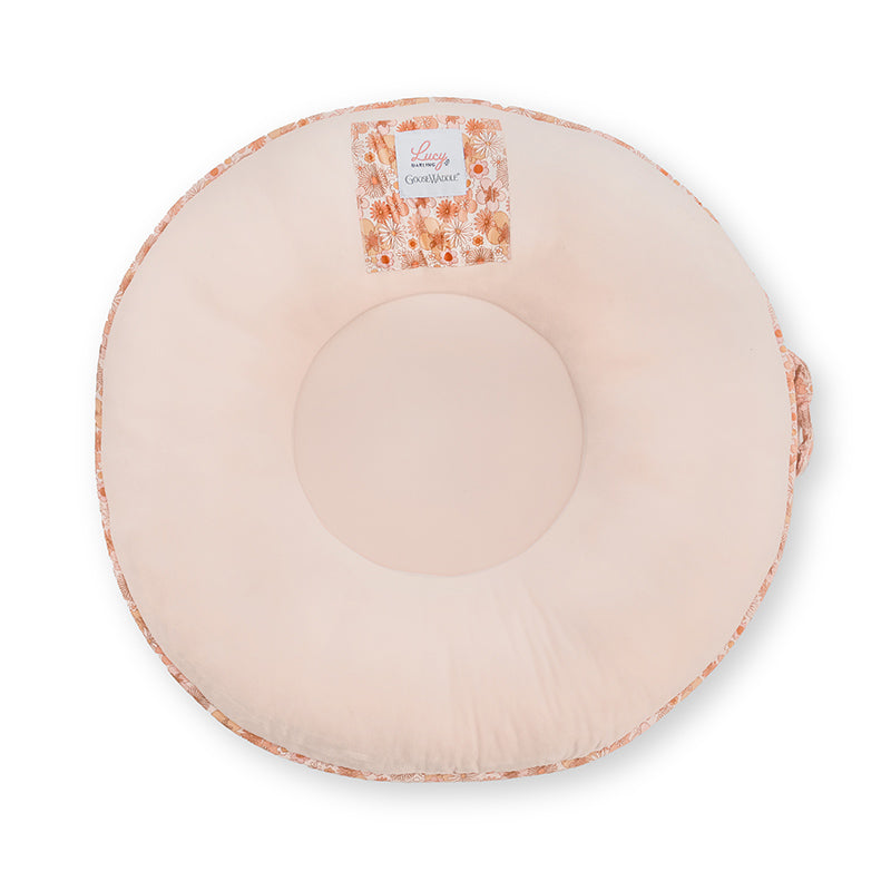 Pello Multi-use Luxe -Toddler Floor Pillow/Play Mat/Lounger - Flower Child