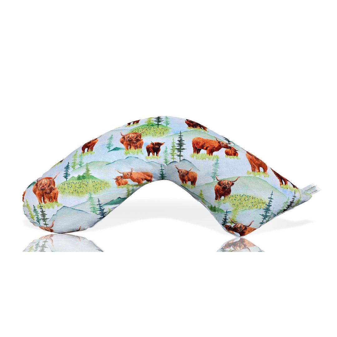 Luna Lullaby Nursing Pillow Highland Cow
