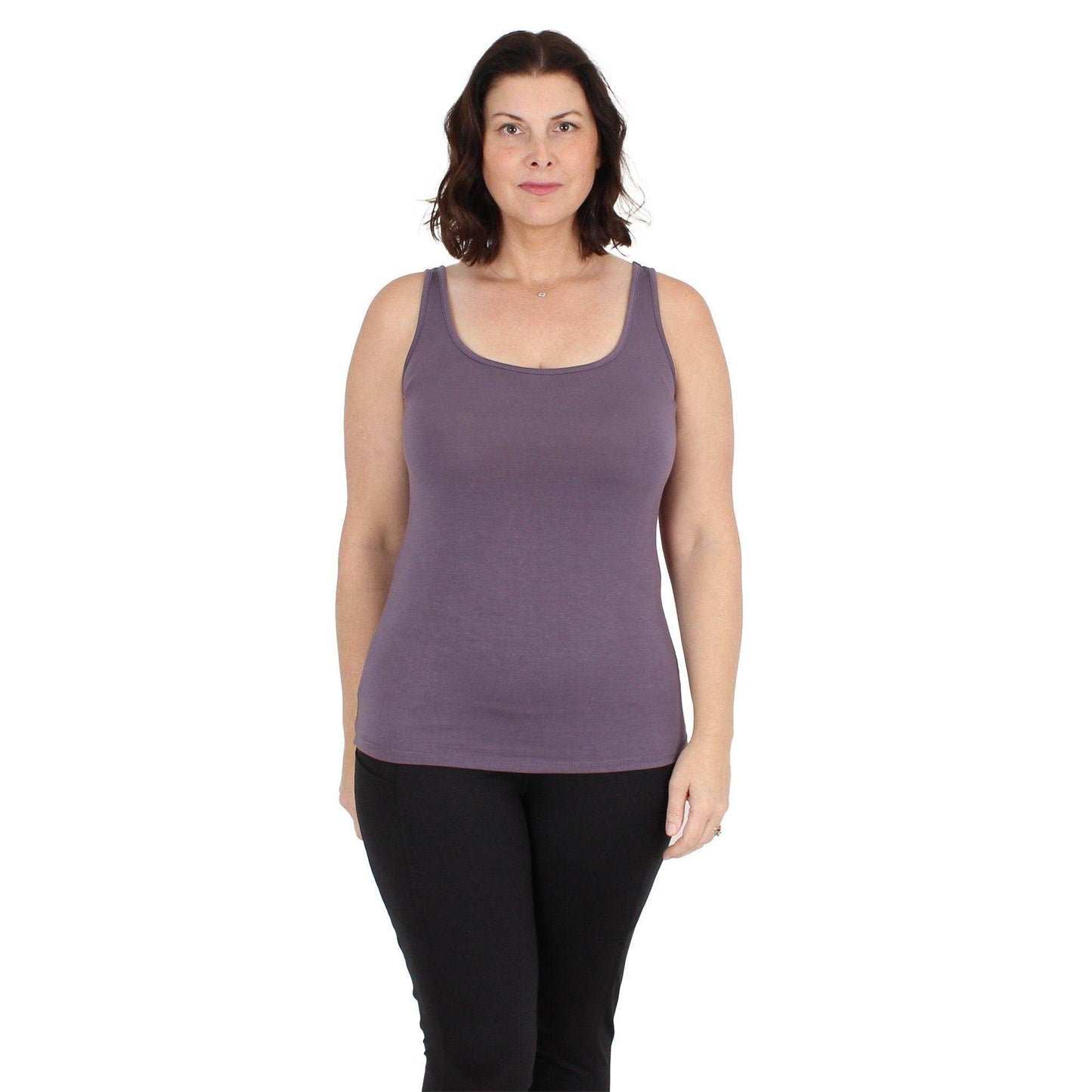 Lux Essential Tank Top | Dark Purple