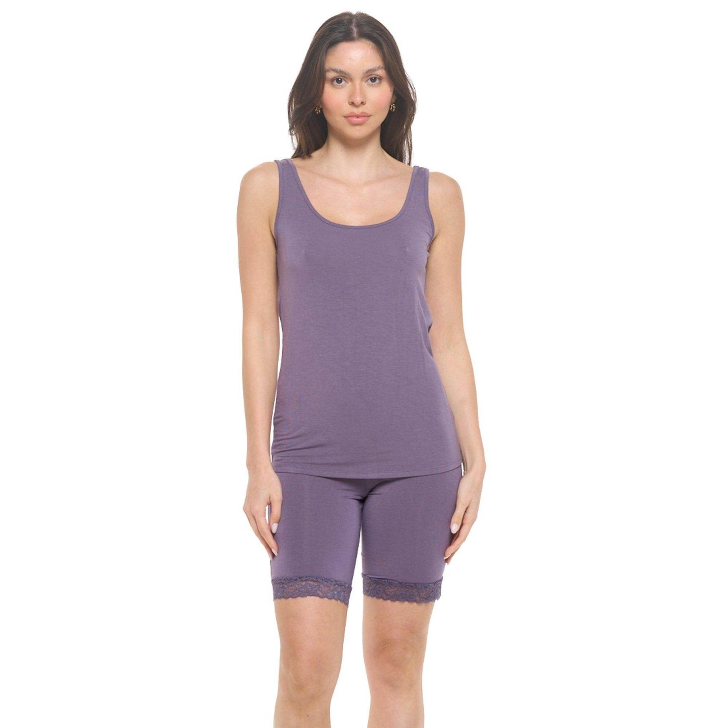 Lux Essential Tank Top | Dark Purple