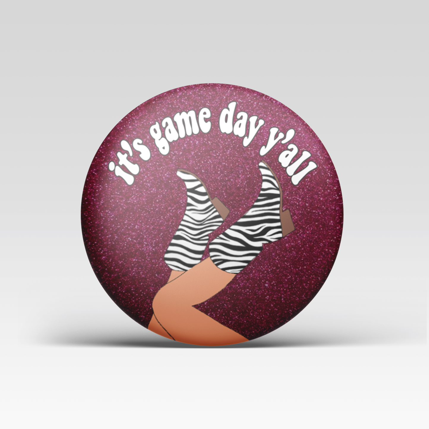 It's Game Day Y'all Button - Maroon