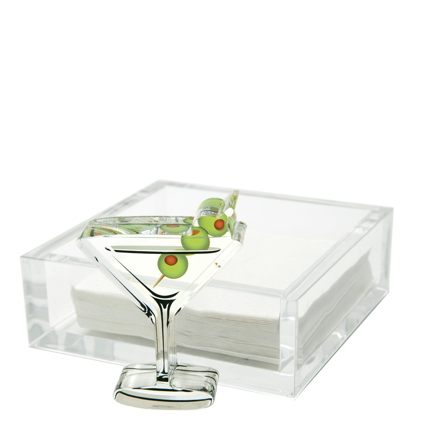 Martini Acrylic Cocktail Napkin Holder