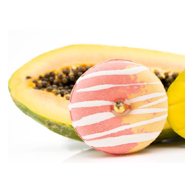 Bath Bomb | Mango Papaya Bath Bomb | Donut Bath Bombs