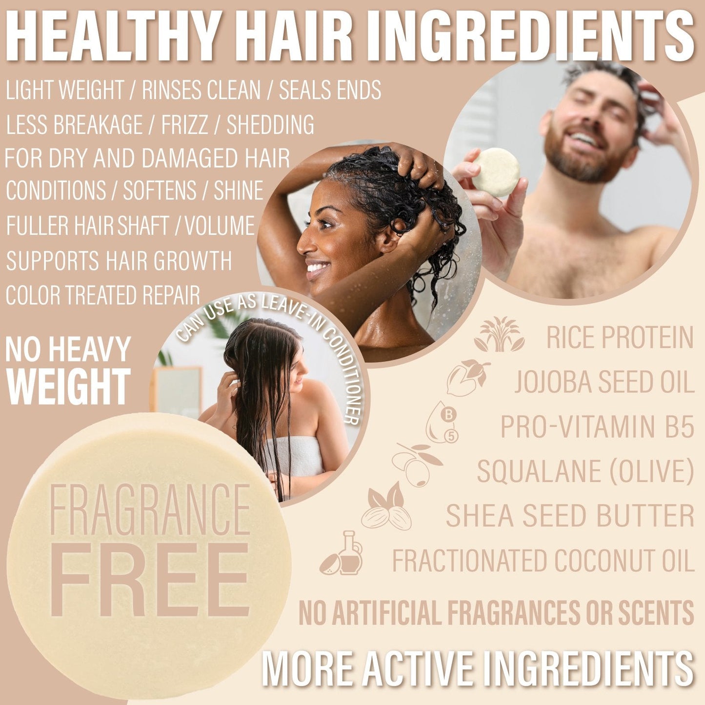 Unscented Conditioner Bar - Strength