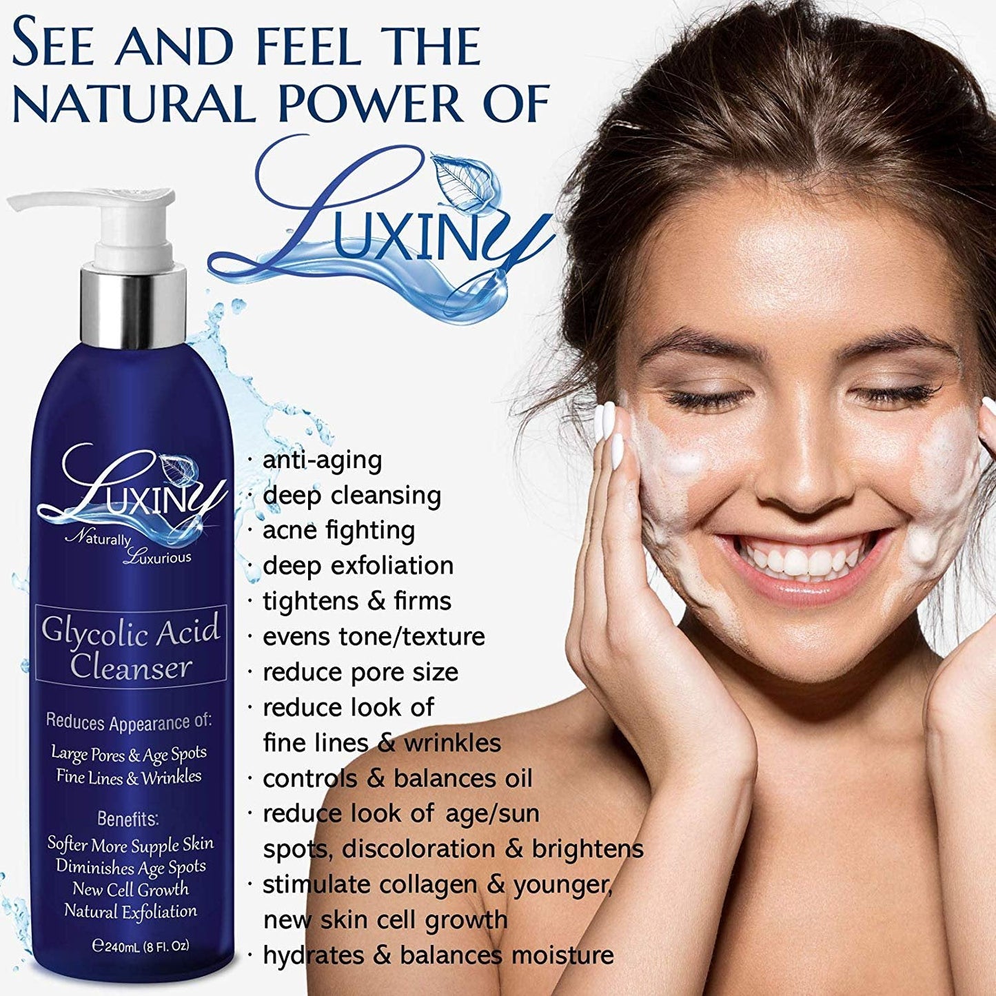 Skin Care Set | Moisturizing Skincare | Deep Cleansing Skincare | Hyaluronic Acid | Vitamin C Cream